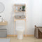 vidaXL - Toiletrek - 63,5x32x179 - cm - massief - grenenhout