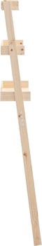 vidaXL - Toiletrek - 63,5x32x179 - cm - massief - grenenhout