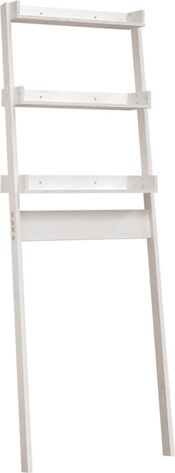 vidaXL - Toiletrek - 63,5x32x179 - cm - massief - grenenhout - wit
