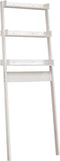 vidaXL - Toiletrek - 63,5x32x179 - cm - massief - grenenhout - wit
