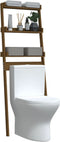 vidaXL - Toiletrek - 63,5x32x179 - cm - massief - grenenhout - wit