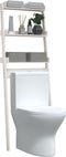 vidaXL - Toiletrek - 63,5x32x179 - cm - massief - grenenhout - wit
