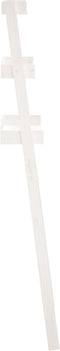 vidaXL - Toiletrek - 63,5x32x179 - cm - massief - grenenhout - wit