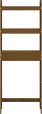vidaXL - Toiletrek - 63x26x171 - cm - massief - grenenhout - honingbruin