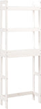 vidaXL - Toiletrek - 63x26x171 - cm - massief - grenenhout - wit