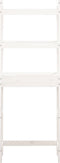 vidaXL - Toiletrek - 63x26x171 - cm - massief - grenenhout - wit