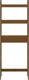 vidaXL - Toiletrek - 63x26x171 - cm - massief - grenenhout - wit