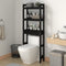 vidaXL - Toiletrek - 63x26x171 - cm - massief - grenenhout - wit