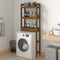 vidaXL - Toiletrek - 63x26x171 - cm - massief - grenenhout - wit