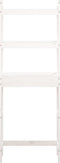 vidaXL - Toiletrek - 63x26x171 - cm - massief - grenenhout - wit