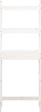 vidaXL - Toiletrek - 63x26x171 - cm - massief - grenenhout - wit
