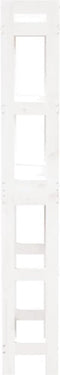 vidaXL - Toiletrek - 63x26x171 - cm - massief - grenenhout - wit