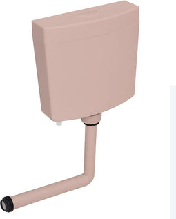 vidaXL - Toiletstortbak - met - watertoevoer - onderin - 3/6 - L - zalmkleurig