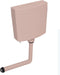 vidaXL - Toiletstortbak - met - watertoevoer - onderin - 3/6 - L - zalmkleurig