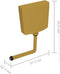 vidaXL - Toiletstortbak - met - watertoevoer - onderin - 3/6 - L - currygeel