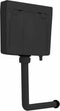 vidaXL - Toiletstortbak - met - watertoevoer - onderin - 3/6 - L - zwart