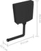 vidaXL - Toiletstortbak - met - watertoevoer - onderin - 3/6 - L - zwart