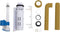 vidaXL - Toiletstortbak - met - watertoevoer - onderin - 3/6 - L - currygeel