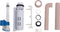 vidaXL - Toiletstortbak - met - watertoevoer - onderin - 3/6 - L - zalmkleurig