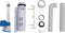 vidaXL - Toiletstortbak - met - watertoevoer - onderin - 3/6 - L - grijs