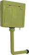 vidaXL - Toiletstortbak - met - watertoevoer - onderin - 3/6 - L - olijfgroen
