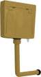 vidaXL - Toiletstortbak - met - watertoevoer - onderin - 3/6 - L - currygeel