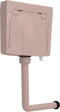 vidaXL - Toiletstortbak - met - watertoevoer - onderin - 3/6 - L - zalmkleurig