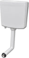vidaXL - Toiletstortbak - met - watertoevoer - onderin - 3/6 - L - wit
