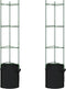 vidaXL - Tomatenkooi - met - plantenzak - 2 - st - 154 - cm - staal - en - polypropeen