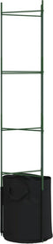 vidaXL - Tomatenkooi - met - plantenzak - 2 - st - 154 - cm - staal - en - polypropeen