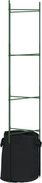 vidaXL - Tomatenkooi - met - plantenzak - 2 - st - 154 - cm - staal - en - polypropeen