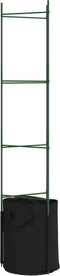 vidaXL - Tomatenkooien - met - plantenzak - 6 - st - 154 - cm - staal - en - polypropeen