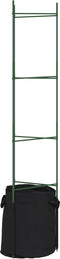 vidaXL - Tomatenkooien - met - plantenzak - 6 - st - 154 - cm - staal - en - polypropeen