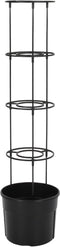 vidaXL - Tomatenkweekpot - ø29,5x115 - cm - polypropeen - antracietkleurig