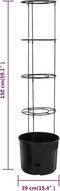 vidaXL - Tomatenkweekpot - ø39x150 - cm - polypropeen - antracietkleurig