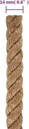 vidaXL - Touw - 100% - jute - 14 - mm - 100 - m