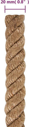 vidaXL - Touw - 100% - jute - 20 - mm - 50 - m