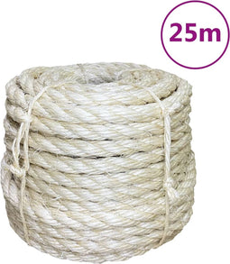 vidaXL - Touw - 14 - mm - 25 - m - 100% - sisal