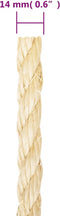 vidaXL - Touw - 14 - mm - 25 - m - 100% - sisal