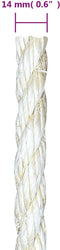 vidaXL - Touw - 14 - mm - 25 - m - 100% - sisal