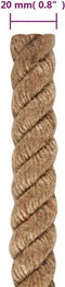 vidaXL - Touw - 20 - mm - 100 - m - 100% - jute