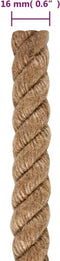 vidaXL - Touw - 25 - m - lang - 16 - mm - dik - jute