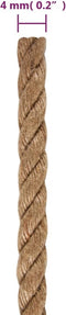 vidaXL - Touw - 250 - m - lang - 4 - mm - dik - jute