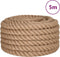 vidaXL - Touw - 5 - m - lang - 36 - mm - dik - jute