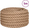 vidaXL - Touw - 5 - m - lang - 40 - mm - dik - jute