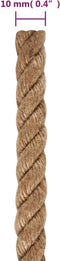 vidaXL - Touw - 50 - m - lang - 10 - mm - dik - jute