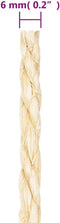 vidaXL - Touw - 6 - mm - 25 - m - 100% - sisal
