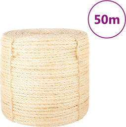 vidaXL - Touw - 6 - mm - 50 - m - 100% - sisal