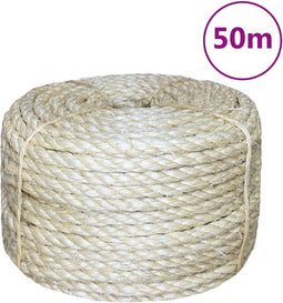vidaXL - Touw - 8 - mm - 50 - m - 100% - sisal
