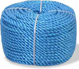 vidaXL - Touw - gedraaid - 14 - mm - 100 - m - polypropyleen - blauw